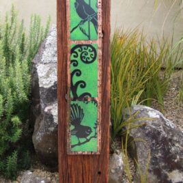 Recycled Hardwood Garden Art