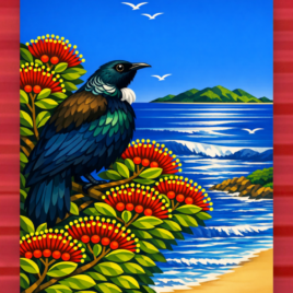 Tūī on Red