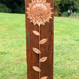Sunflower in Bloom Outdoor Garden Art